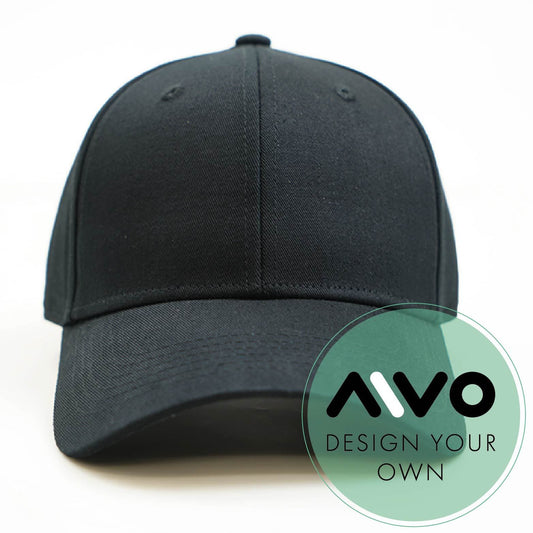 Baseball Cap - Structured Shape in black