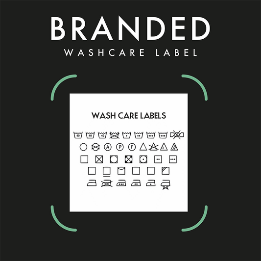 Branded wash care label