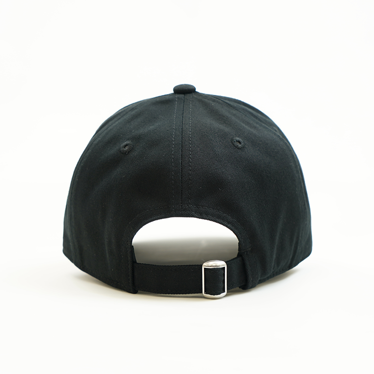 Baseball Cap - Structured Shape in black back view