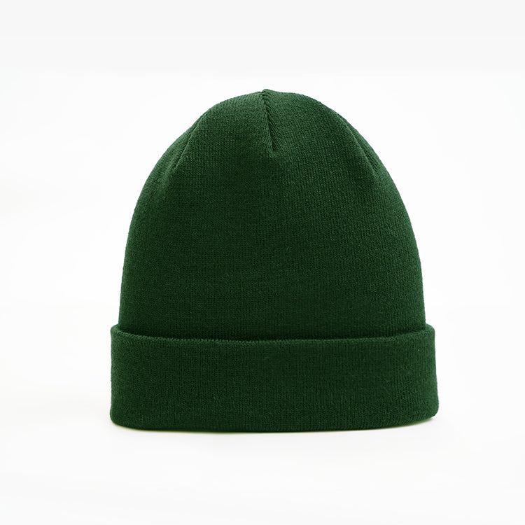 Beanie - With Turn Up/Cuff add your own logo - in green