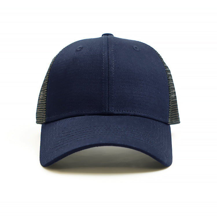 Trucker Cap with Mesh back - design your own and add your own logo in navy