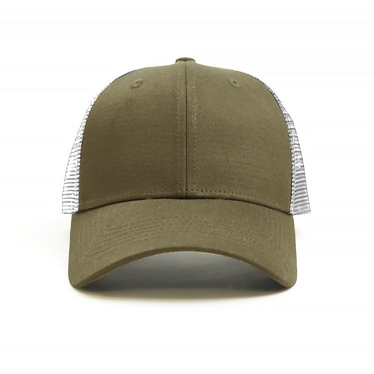 Trucker Cap with Mesh back - design your own and add your own logo in khaki