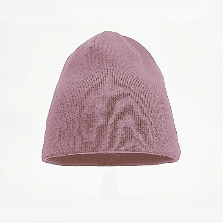 Beanie - No Turn Up/Cuff add your own logo in pink