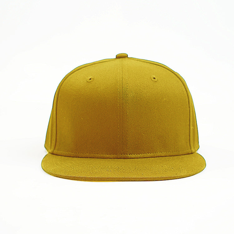 Flat peak Snapback - deign your own and add your own logo in gold