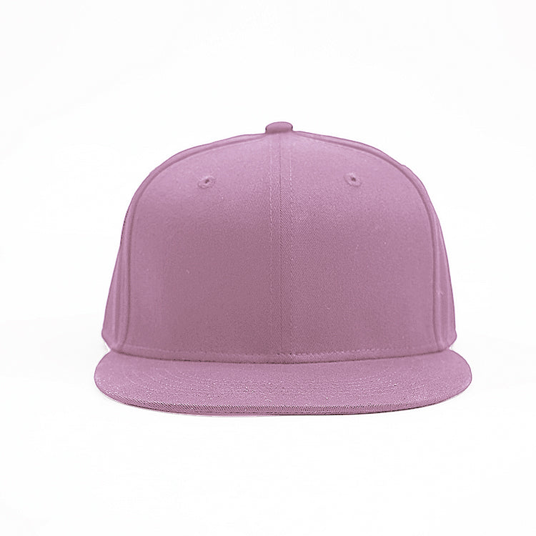 Flat peak Snapback - deign your own and add your own logo in pink