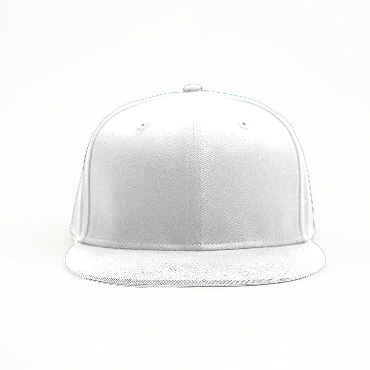 Flat peak Snapback - deign your own and add your own logo in white
