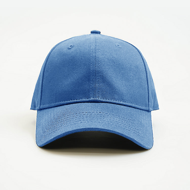 Baseball Cap - Unstructured Shape design your own and add your own logo - light blue