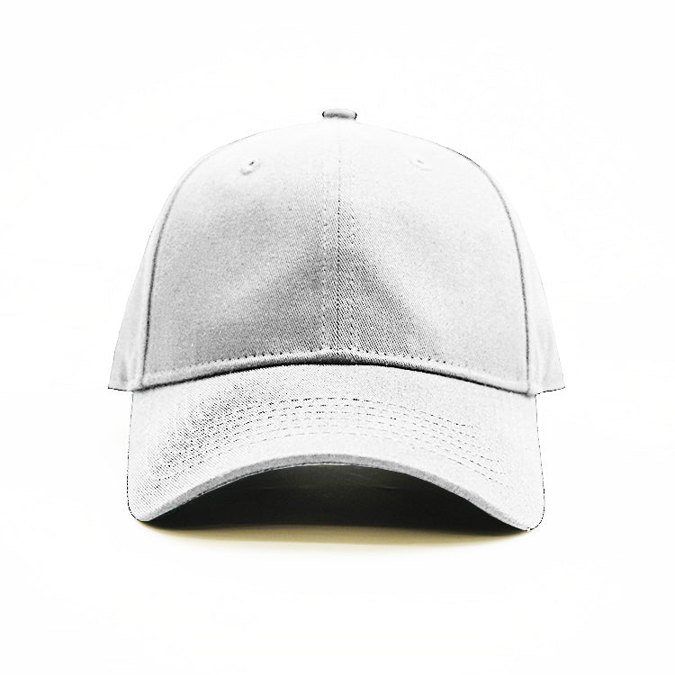 Baseball Cap - Unstructured Shape design your own and add your own logo - white