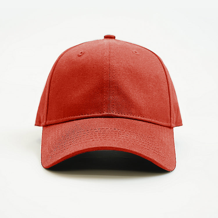 Baseball Cap - Unstructured Shape design your own and add your own logo - red